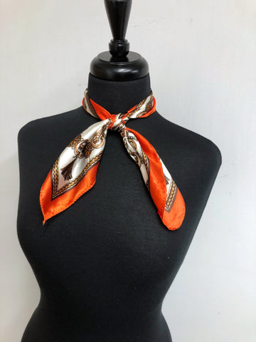Orange Chain Scarf