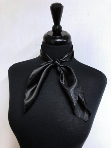 Solid Black Scarf