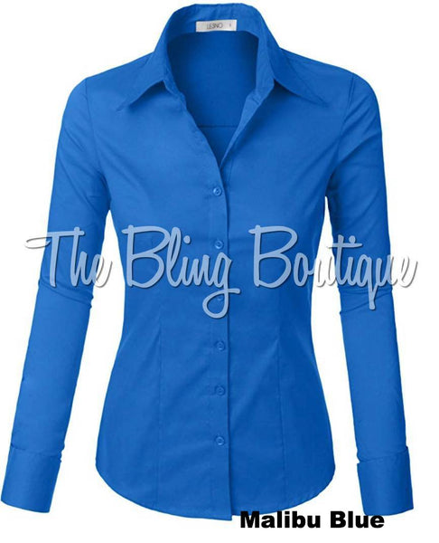 (Multiple Colors Available) Button Down Shirt