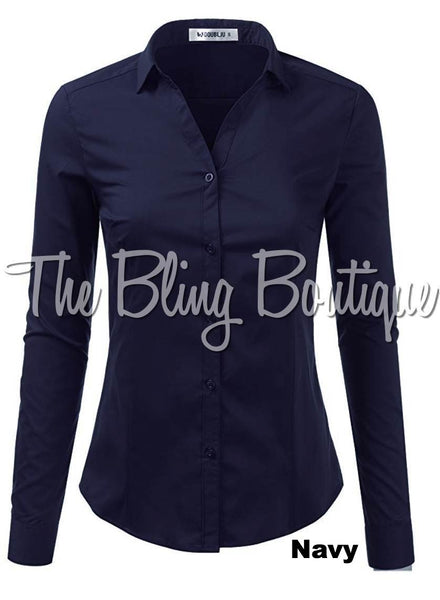 (Multiple Colors Available) Button Down Shirt
