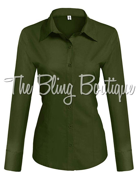 (Multiple Colors Available) Button Down Shirt