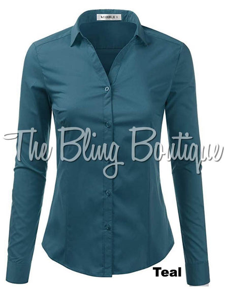 (Multiple Colors Available) Button Down Shirt