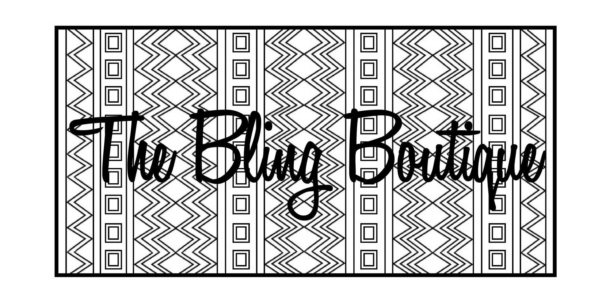 Custom Bling Boutique Show Pad - Design #3